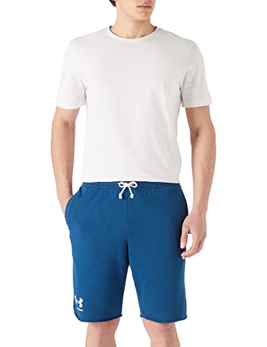 Under Armour Rival Terry Shorts Herren blau/weiß, XXL von Under Armour