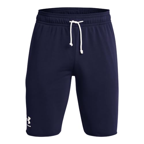 Under Armour Rival Terry Shorts für Herren, (410), Midnight Navy/Onyx White, Größe S von Under Armour