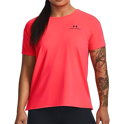 Under Armour Rush Energy Trainingsshirt Damen rot, M von Under Armour