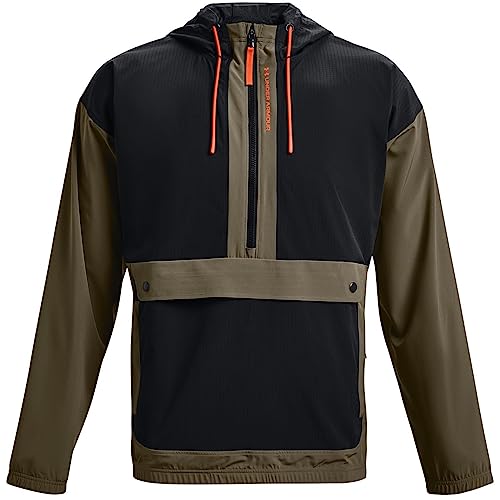 Under Armour Rush Woven Popover Sweatjacke 1366188-361, grün, S von Under Armour