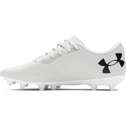 Under Armour Shadow Select 2 Fußballschuhe für Erwachsene, Unisex, (100) White/White Clay/Black, 9.5 Women/8 Men von Under Armour