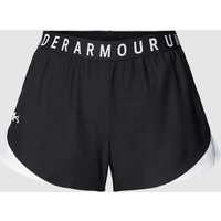 Under Armour Shorts mit elastischem Logo-Bund Modell 'Play Up' in Black, Größe S von Under Armour