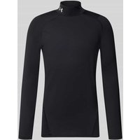 Under Armour Slim Fit Longsleeve mit Logo-Stitching Modell 'Mock' in Black, Größe XXL von Under Armour
