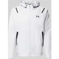 Under Armour Softshell-Jacke mit Zweiwege-Reißverschluss Modell 'Unstoppable' in Hellgrau, Größe XXL Under Armour Softshell-Jacke mit Zweiwege-Reißverschluss Modell 'Unstoppable' in Hellgrau, Größe XXL von Under Armour