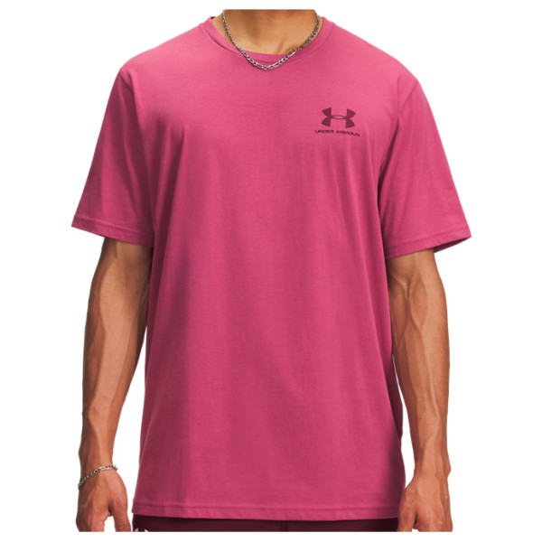Under Armour - Sportstyle Left Chest S/S - Funktionsshirt Gr XXL - Regular rosa von Under Armour