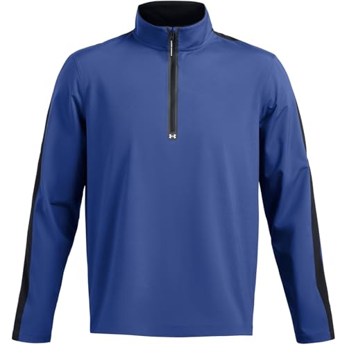 Under Armour Strm Windstrk Herren-Pulloverweste mit halbem Reißverschluss, blau, M von Under Armour