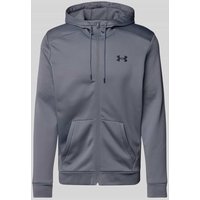 Under Armour Sweatjacke mit Label-Print in Anthrazit, Größe XL von Under Armour