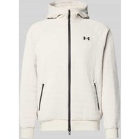 Under Armour Sweatjacke mit Reißverschluss in Offwhite, Größe XL von Under Armour