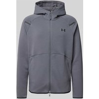 Under Armour Sweatjacke mit Zweiwege-Reißverschluss Modell 'Unstoppable' in Anthrazit, Größe XXL von Under Armour