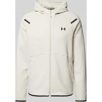 Under Armour Sweatjacke mit Zweiwege-Reißverschluss Modell 'Unstoppable' in Offwhite, Größe XXL von Under Armour