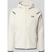 Under Armour Sweatjacke mit Zweiwege-Reißverschluss Modell 'Unstoppable' in Offwhite, Größe XXL von Under Armour