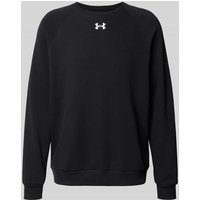 Under Armour Sweatshirt mit Logo-Stitching und Rundhalsausschnitt in Black, Größe XXL von Under Armour