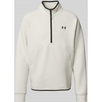 Under Armour Sweatshirt mit Stehkragen und Reißverschluss in Weiss, Größe S Under Armour Sweatshirt mit Stehkragen und Reißverschluss in Weiss, Größe S von Under Armour