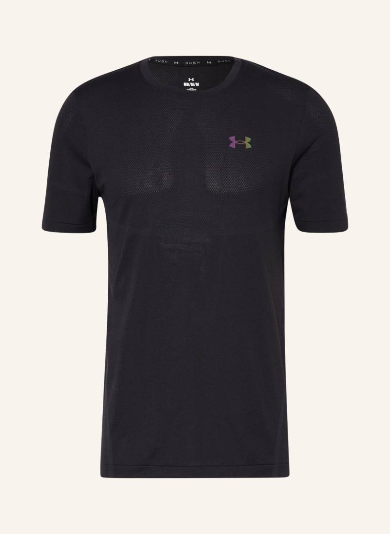 Under Armour T-Shirt Ua Rush™ Seamless Legacy Mit Mesh schwarz von Under Armour