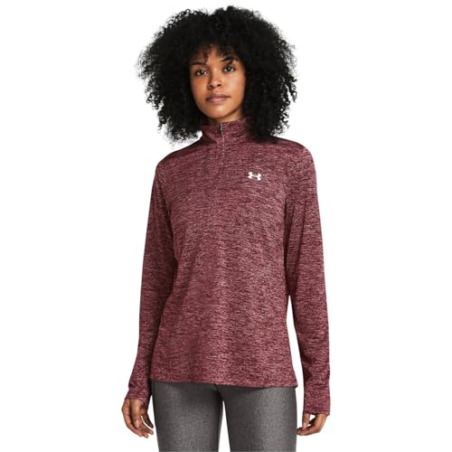 Under Armour TECH 1/2 Zip- Twist Cardinal - M von Under Armour