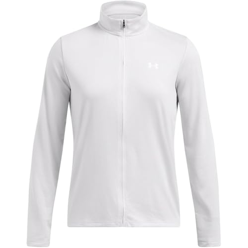 Under Armour Tech Damen-Sweatshirt mit durchgehendem Reißverschluss, Halo Grau/Weiß, 32 von Under Armour