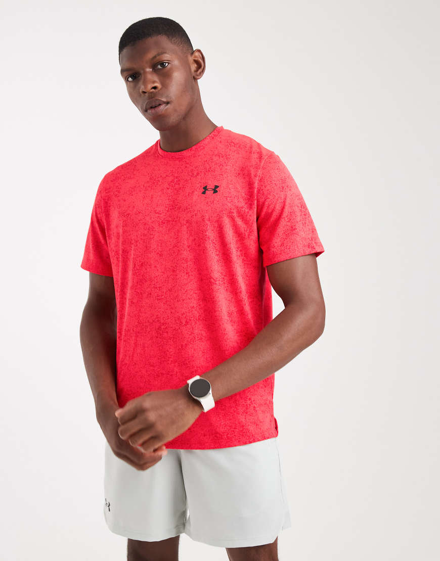 Under Armour - Tech Pixelate - T-Shirt in Racer-Rot Under Armour - Tech Pixelate - T-Shirt in Racer-Rot von Under Armour