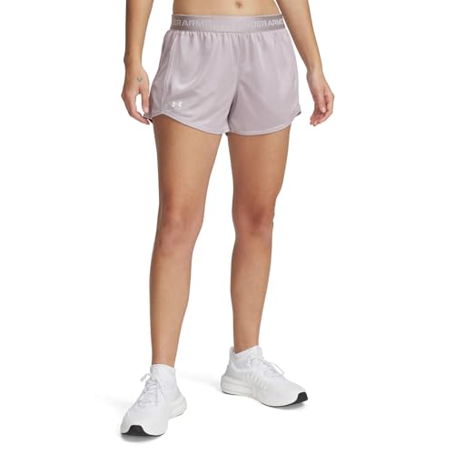 Under Armour Tech Play Up Shine Damen-Shorts, (009) Gray Dawn / Schwarz, X-Klein von Under Armour