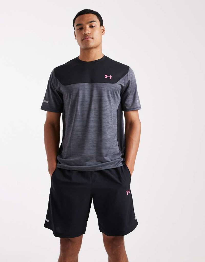 Under Armour - Tech Utility - Shorts in Schwarz und Super Pink von Under Armour