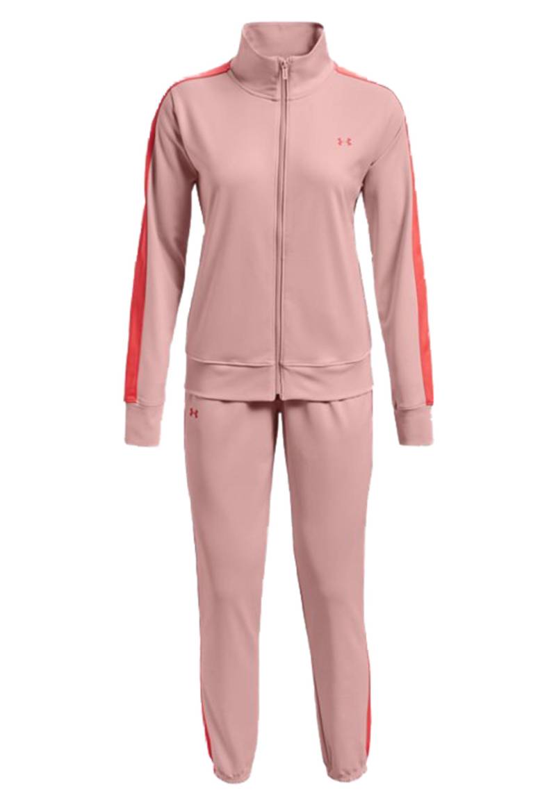 Under Armour Tricot Tracksuit Damen Trainingsanzug Jogginganzug 1365147 676 pink von Under Armour