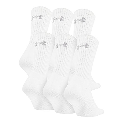 Under Armour UA Charged Cotton® 2.0 Crew - 6-Pack MD White von Under Armour