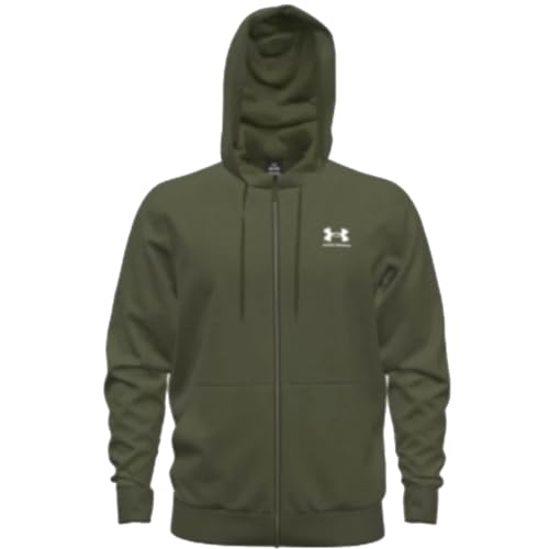 Under Armour UA Essential Herren-Kapuzenpullover aus Fleece mit durchgehendem Reißverschluss, 390 - Marine Od Green, L/XL Under Armour UA Essential Herren-Kapuzenpullover aus Fleece mit durchgehendem Reißverschluss, 390 - Marine Od Green, L/XL von Under Armour