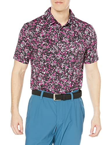 Under Armour UA Playoff Polo 3.0 Print – Schwarz/Rebel Pink/Schwarz von Under Armour