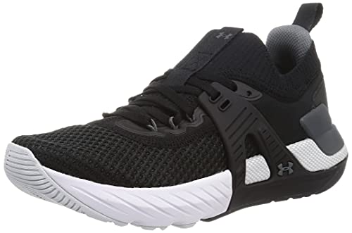 Under Armour Herren Project Rock 4 Turnschuhe Laufschuhe Low Schwarz/Weiß 45 von Under Armour