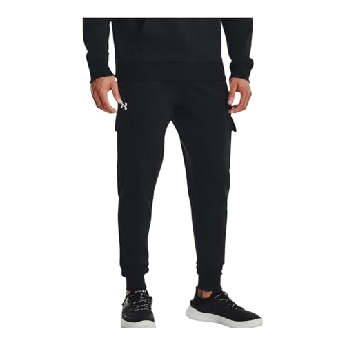 Under Armour Herren Sweathose Rival Cargo Black-White S von Under Armour