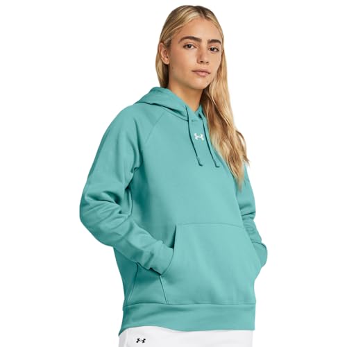 Under Armour UA Rival Fleece Hoodie RADIAL Turquoise - L von Under Armour