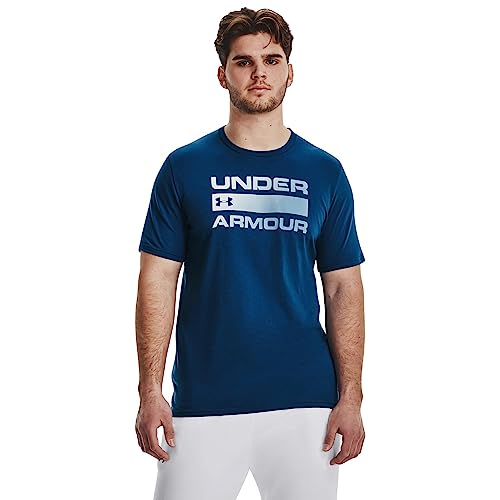 Under Armour Unisex Ua Team Issue Wordmark SS Unterhemd, blau, L von Under Armour