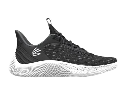 Under Armour Unisex-Erwachsene Curry Flow 9 Team Basketballschuhe, Schwarz/Weiß, 48.5 EU von Under Armour