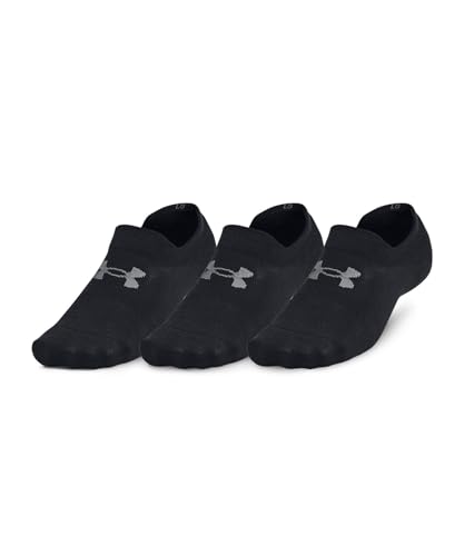 Under Armour Unisex Essential Ultralowtab 3er-Pack Socken, Schwarz / Schwarz / Castlerock, M von Under Armour