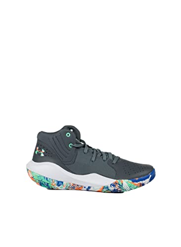 Under Armour Unisex Grade School Ua Jet '21 Basketball Shoes Court Performancence, Pitch Gray, 40 EU von Under Armour