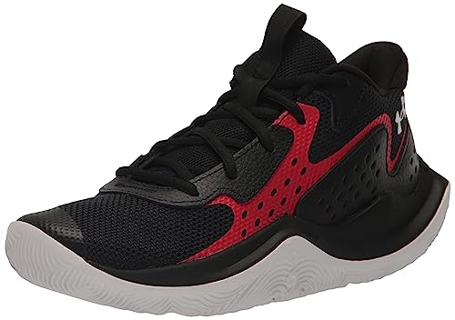 Under Armour Unisex Kinder UA GS Jet '23 Sneaker, Black/Red/White, 37.5 EU Weit von Under Armour