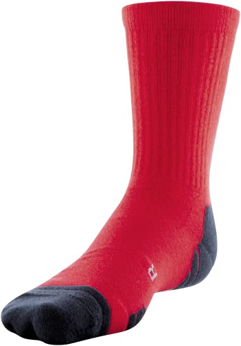 Under Armour Unisex Team Crew 1 Paar Socken, Rot/Schwarz/Weiß, L von Under Armour