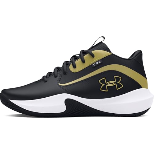 Under Armour Unisex UA Lockdown 7 Basketball Schuhe, Black/Black/Metallic Gold, 41 EU von Under Armour