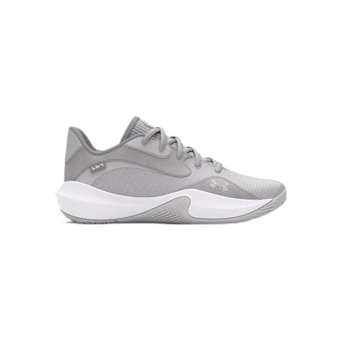 Under Armour Unisex UA Lockdown 7 Low Basketball Schuhe, Halo Gray/Distant Gray/Halo Gray, 39.5 EU von Under Armour