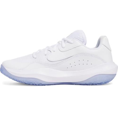 Under Armour Unisex UA Lockdown 7 Low Basketball Schuhe, White/White/Metallic Silver, 44 EU Under Armour Unisex UA Lockdown 7 Low Basketball Schuhe, White/White/Metallic Silver, 44 EU von Under Armour