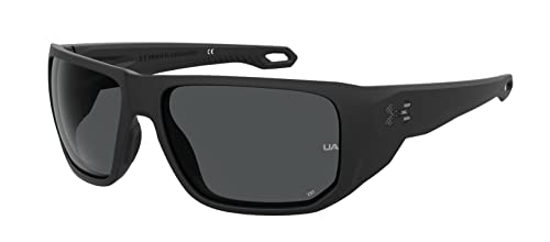 Under Armour Unisex Ua Attack 2 Sunglasses, Matte Black/Grey, 63 von Under Armour