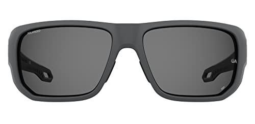 Under Armour Unisex Ua Attack 2 Sunglasses, RIW/6C Matte Grey, 63 von Under Armour