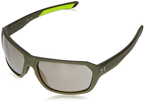 Under Armour Unisex Ua Recon Sunglasses, SIF/2B MTOLVE Green, 7.875 von Under Armour