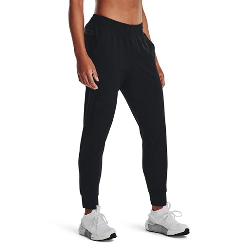Under Armour Unstoppable Jogginghose Damen Weiß schwarz, XL Damen von Under Armour