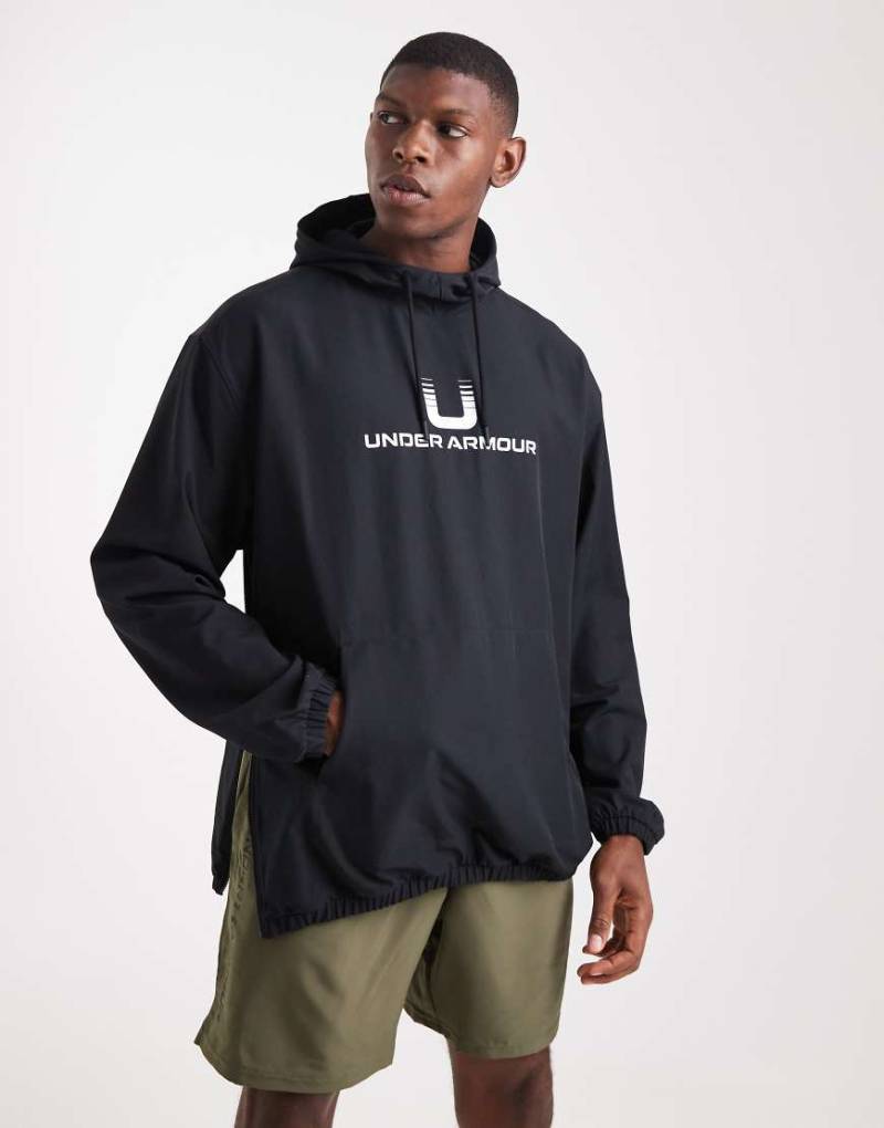 Under Armour - Unstoppable - Kapuzenpullover auf Webstoff in Schwarz von Under Armour