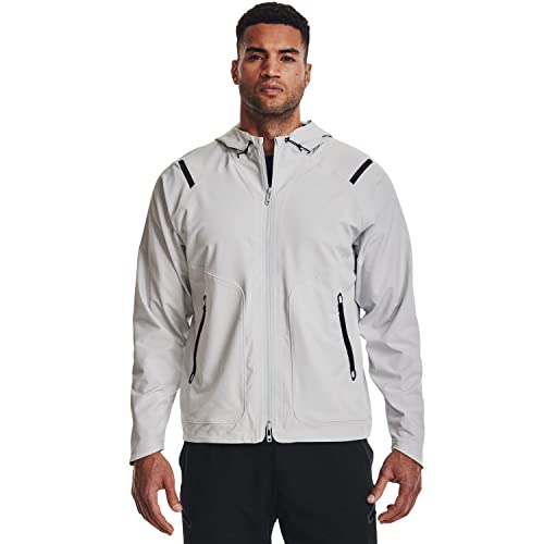 Under Armour Unstoppable wasserdichte Herrenjacke, Halo Grau/Schwarz (014), XL Tall von Under Armour