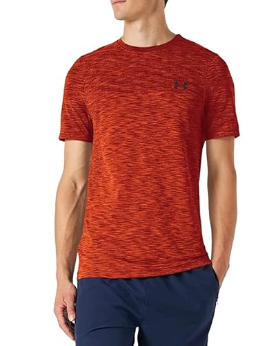 Under Armour Vanish Herren-T-Shirt, nahtlos, kurz rmelig, Rogue Orange/Schwarz-851, Mittel von Under Armour