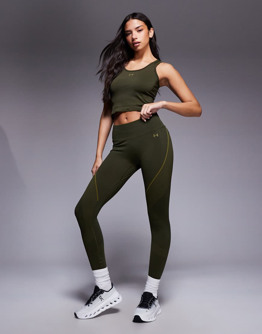 Under Armour - Vanish - Nahtlose Leggings in Expedition-Grün von Under Armour