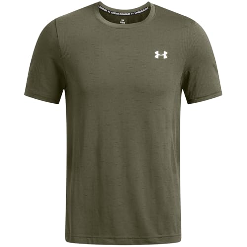 Under Armour Vanish Seamless SS Marine OD Green - M von Under Armour