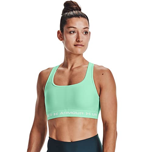 Under Armour Women's Crossback Mid Bra , Aqua Foam (335)/White , X-Large von Under Armour