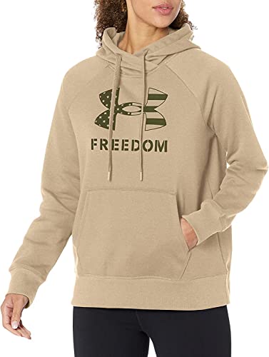 Under Armour Women's Freedom Rival Hoodie , Desert Sand (290)/Red , Small von Under Armour